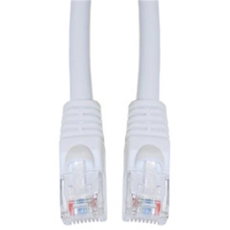 AISH Cat6 White Ethernet Patch Cable Snagless Molded Boot 10 foot AI50607